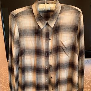 Lucky Brand Women's Long Sleeve Plaid